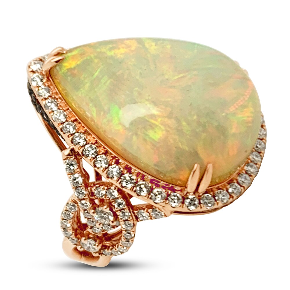 Le Vian Natural Opal Ring 1-3/8 ct tw Diamonds 18K Strawberry Gold ggvtxC99