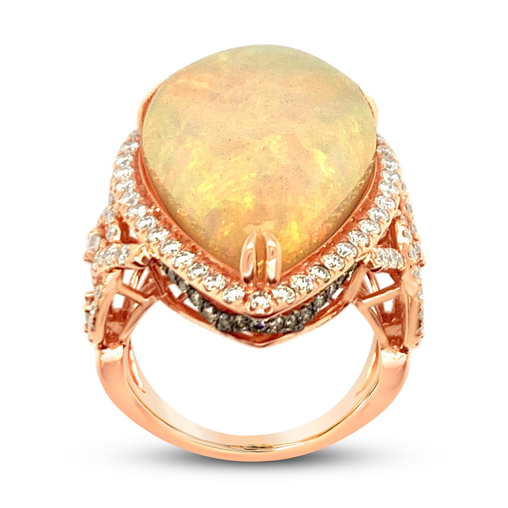 Le Vian Natural Opal Ring 1-3/8 ct tw Diamonds 18K Strawberry Gold ggvtxC99