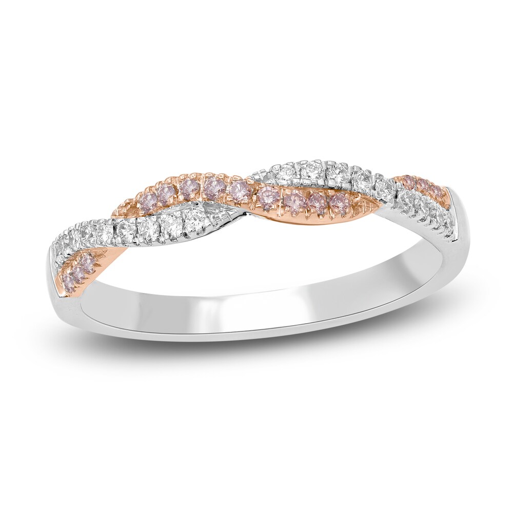 Diamond Anniversary Band 1/5 ct tw Round 14K Two-Tone Gold grh1bsxj [grh1bsxj]