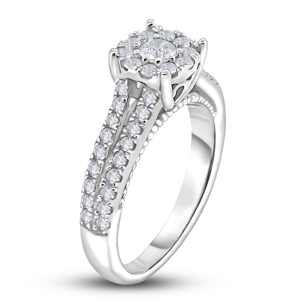 Diamond Ring 3/4 ct tw Round 14K White Gold hEWWPsI7