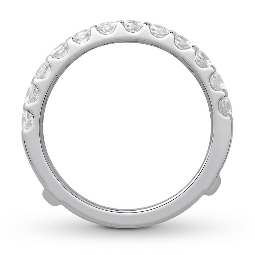 Diamond Enhancer Ring 1-1/2 ct tw Round-cut 14K White Gold hVex0fPg