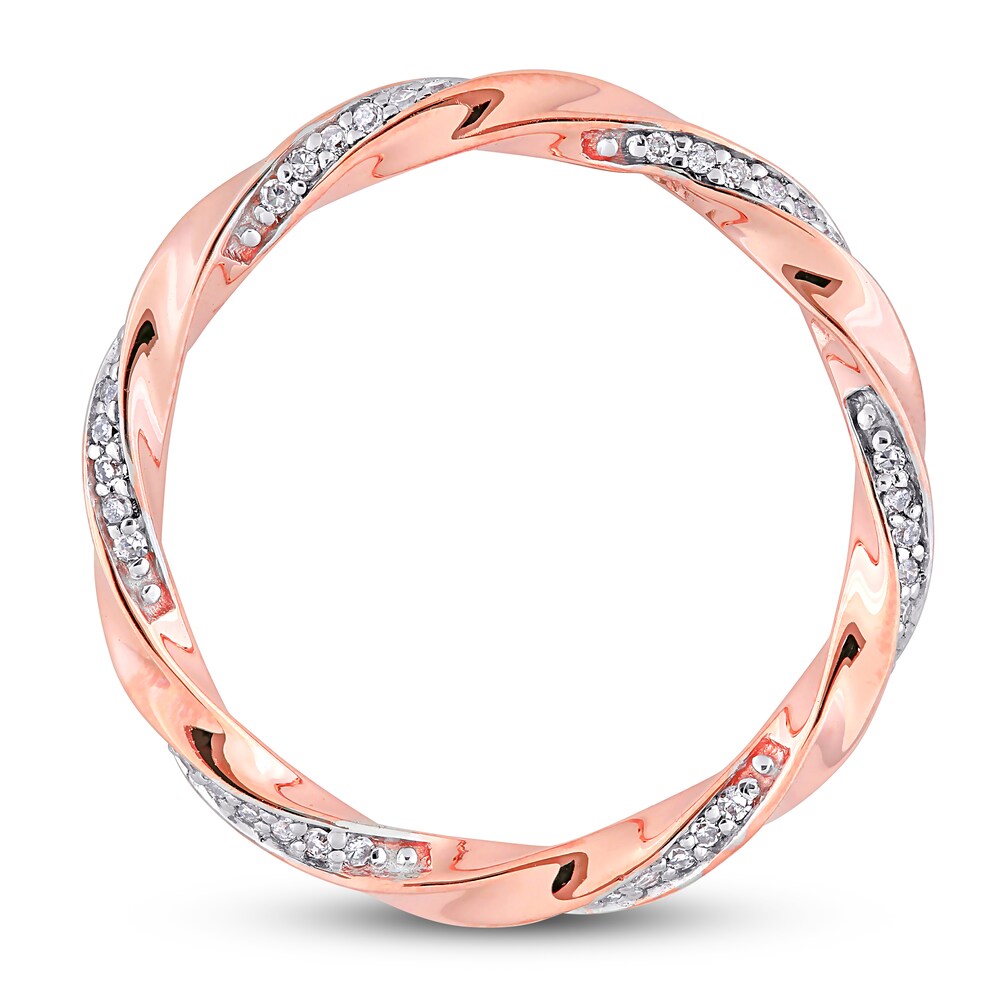 Diamond Ring 1/4 ct tw Round 10K Rose Gold hfNRv2yQ