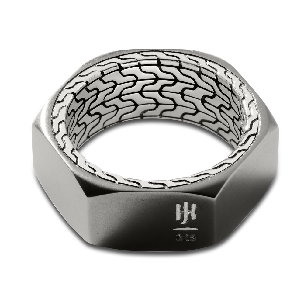 John Hardy Men\'s Industrial Ring Sterling Silver hjU9eEpK