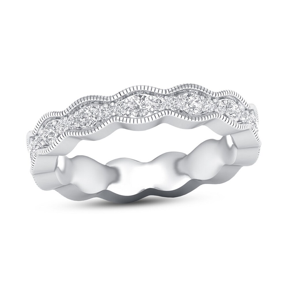 Diamond Eternity Band 3/4 ct tw Round 14K White Gold hlMgWaUs [hlMgWaUs]