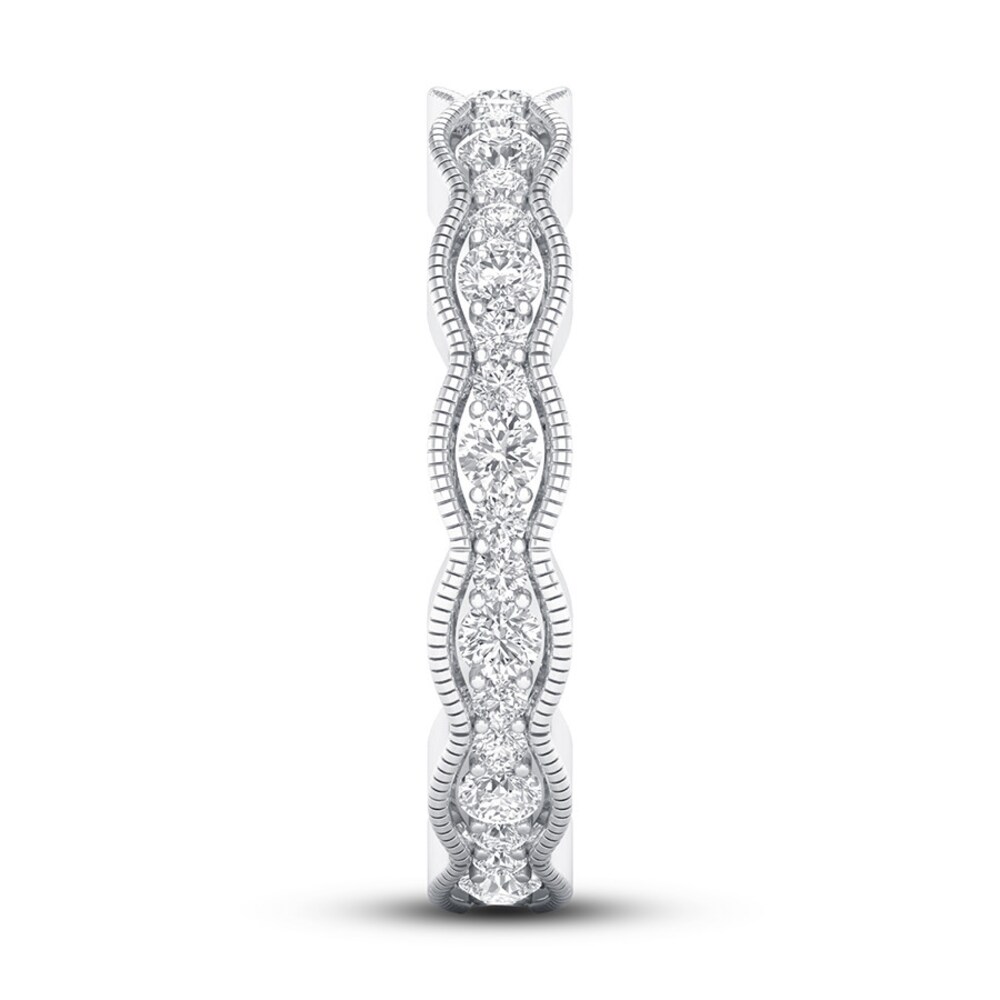 Diamond Eternity Band 3/4 ct tw Round 14K White Gold hlMgWaUs