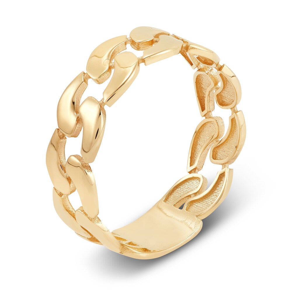 Italia D\'Oro Curb Ring 14K Yellow Gold hopxnjAA