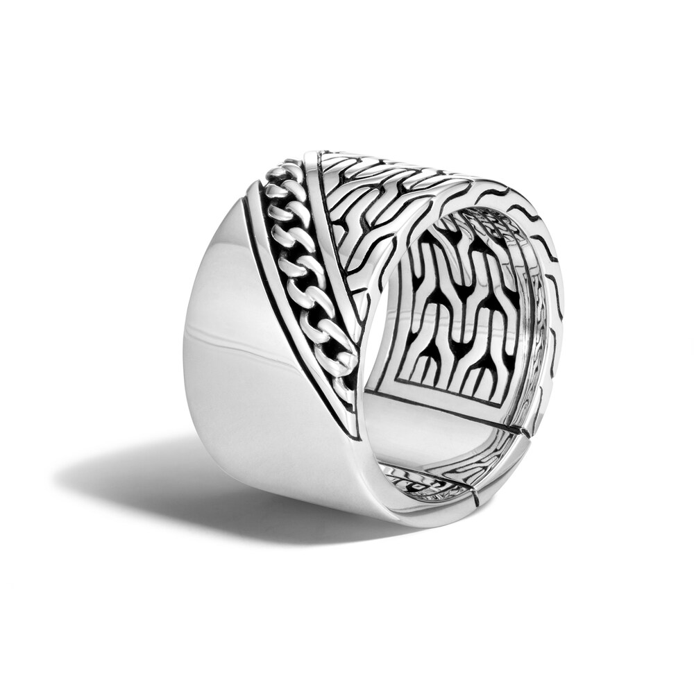 John Hardy Classic Motif Band Ring Sterling Silver hzZlUFTB