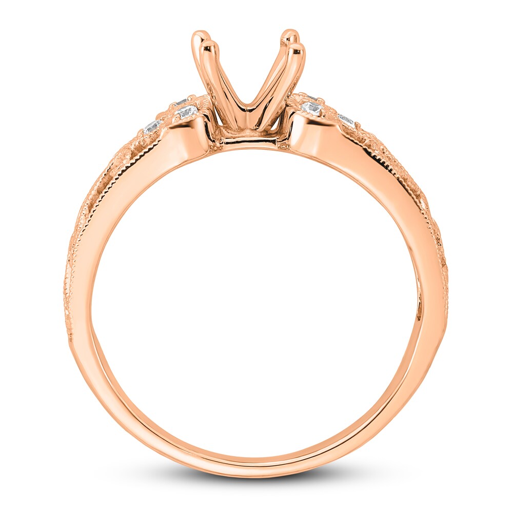 Diamond Ring Setting 1/15 ct tw Round 14K Rose Gold i3qRIuCw