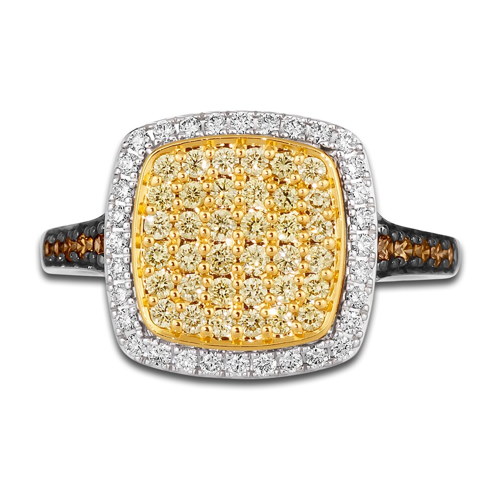 Le Vian Sunny Yellow Diamond Ring 5/8 ct tw Round 14K Two-Tone Gold iNzkIMYk