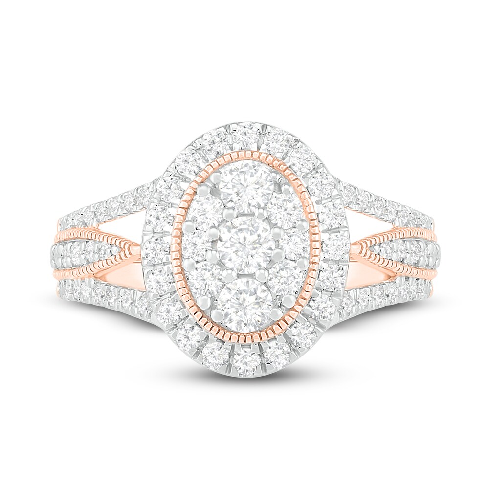 Diamond Ring 1 ct tw Round 14K Rose Gold if3wKuQP