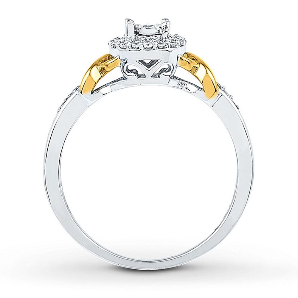 Diamond Promise Ring 1/6 carat tw Sterling Silver/10K Gold ij4GNZ5Z