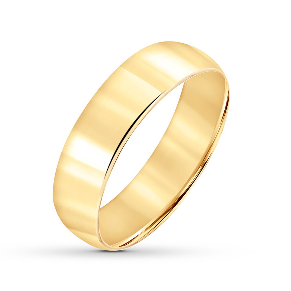 Wedding Band 6mm 14K Yellow Gold in5NTH2U