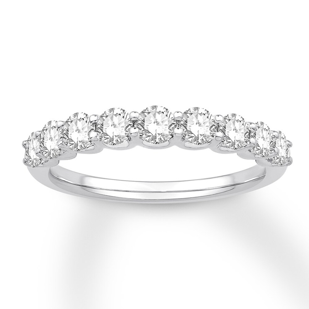 Colorless Diamond Anniversary Ring 1 carat tw 14K White Gold jHHR3vw0