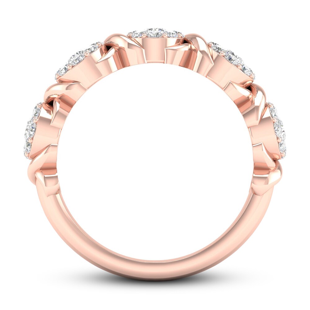 Diamond Anniversary Ring 3/4 ct tw 14K Rose Gold jJ63lE0X