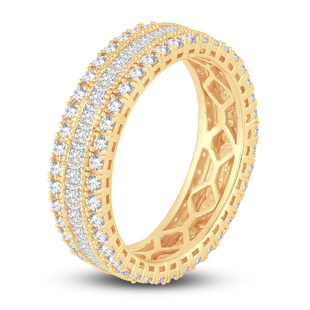 Diamond Eternity Ring 2 ct tw Round 14K Yellow Gold jc6rVjAC