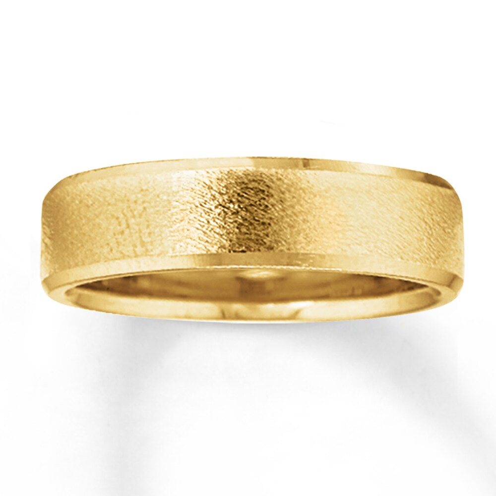 Wedding Band 14K Yellow Gold 7mm jeoWa0wl