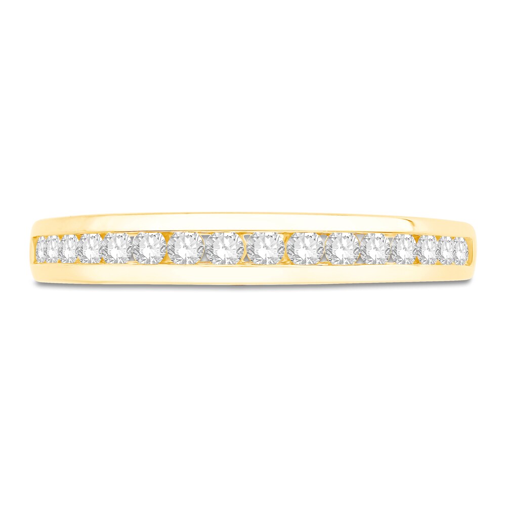 Diamond Wedding Band 1/3 ct tw Round 14K Yellow Gold jhC79CmO