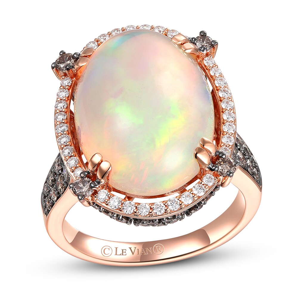 Le Vian Couture Opal Ring 1-1/2 ct tw Diamonds 18K Strawberry Gold joh7kSfR