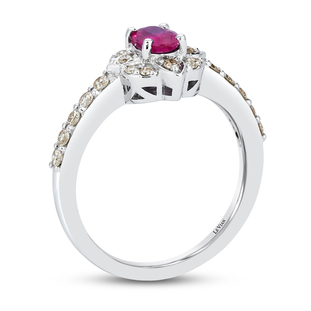 Le Vian Natural Ruby Ring 1/3 ct tw Diamonds 14K Vanilla Gold kZ9fF0nz