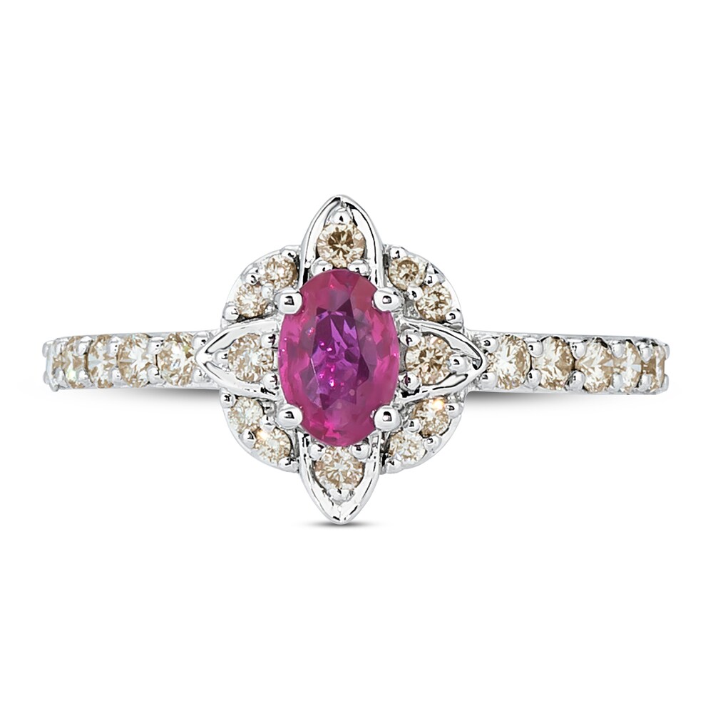 Le Vian Natural Ruby Ring 1/3 ct tw Diamonds 14K Vanilla Gold kZ9fF0nz