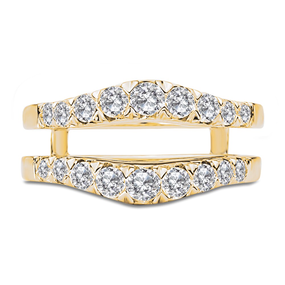 Diamond Enhancer Ring 1 ct tw Round 14K Yellow Gold khCMczDR