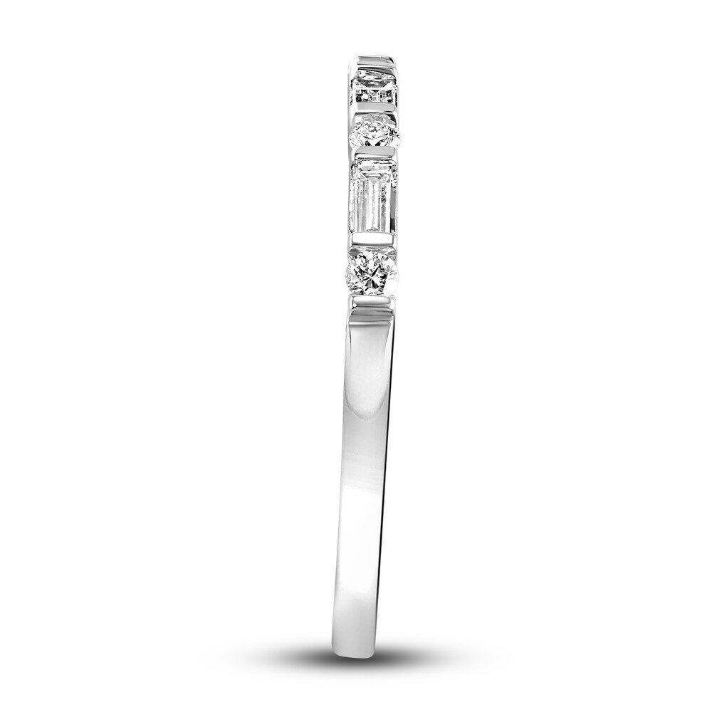 Diamond Anniversary Band 1/5 ct tw Baguette/Round 14K White Gold kpuXr2Ku