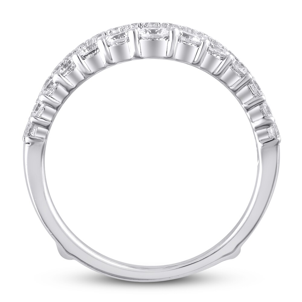 Diamond Enhancer Ring 1 1/2 ct tw Round 14K White Gold krhQVlPH