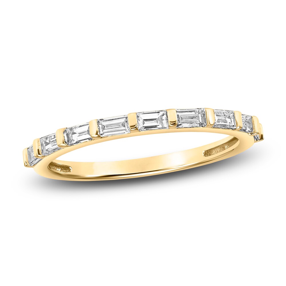 Diamond Anniversary Band 1/3 ct tw Baguette 14K Yellow Gold lK4zk9wM [lK4zk9wM]