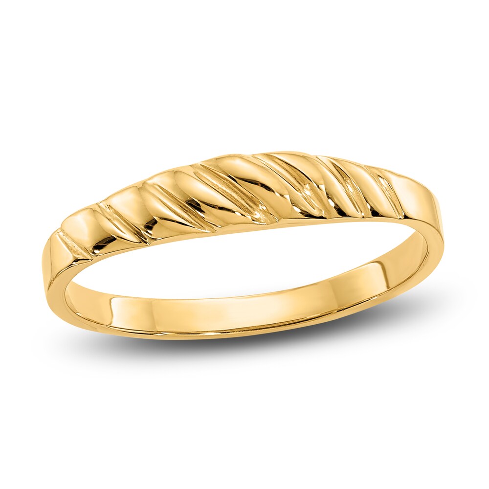 High-Polish Dome Ring 14K Yellow Gold lZ0KmQqO [lZ0KmQqO]