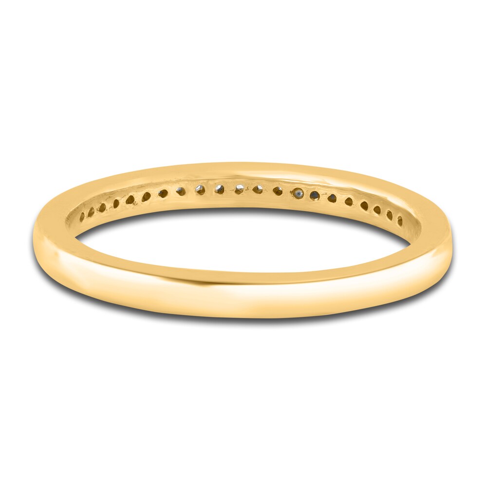 Diamond Wedding Band 1/10 ct tw Round 14K Yellow Gold lgLLDH1f