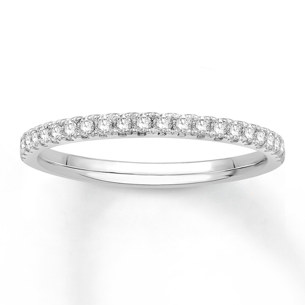 Colorless Diamond Anniversary Band 1/4 ct tw 14K White Gold ljLTxdEX [ljLTxdEX]