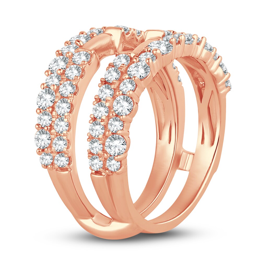 Lab-Created Diamond Enhancer Band 1-1/2 ct tw Round 14K Rose Gold loikoLZs