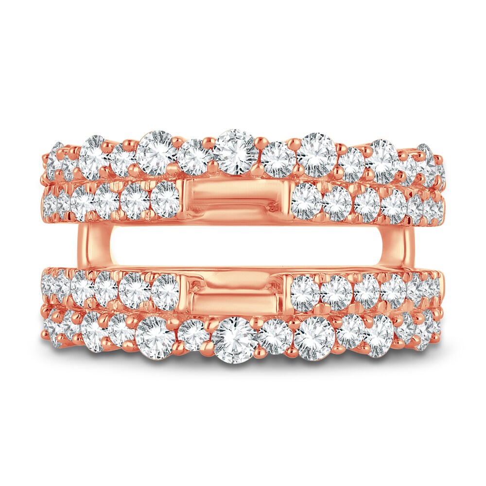 Lab-Created Diamond Enhancer Band 1-1/2 ct tw Round 14K Rose Gold loikoLZs