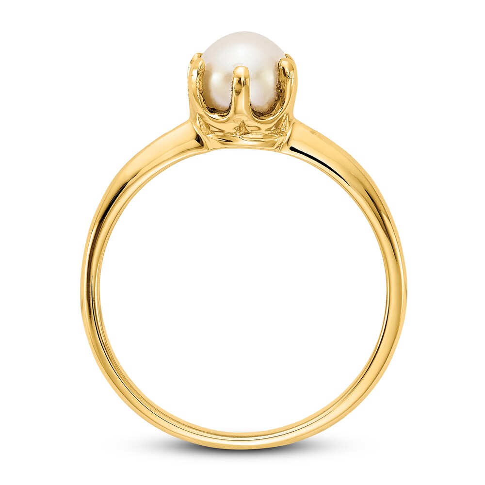 Cultured Freshwater Pearl Ring 14K Yellow Gold lwxmWvwC