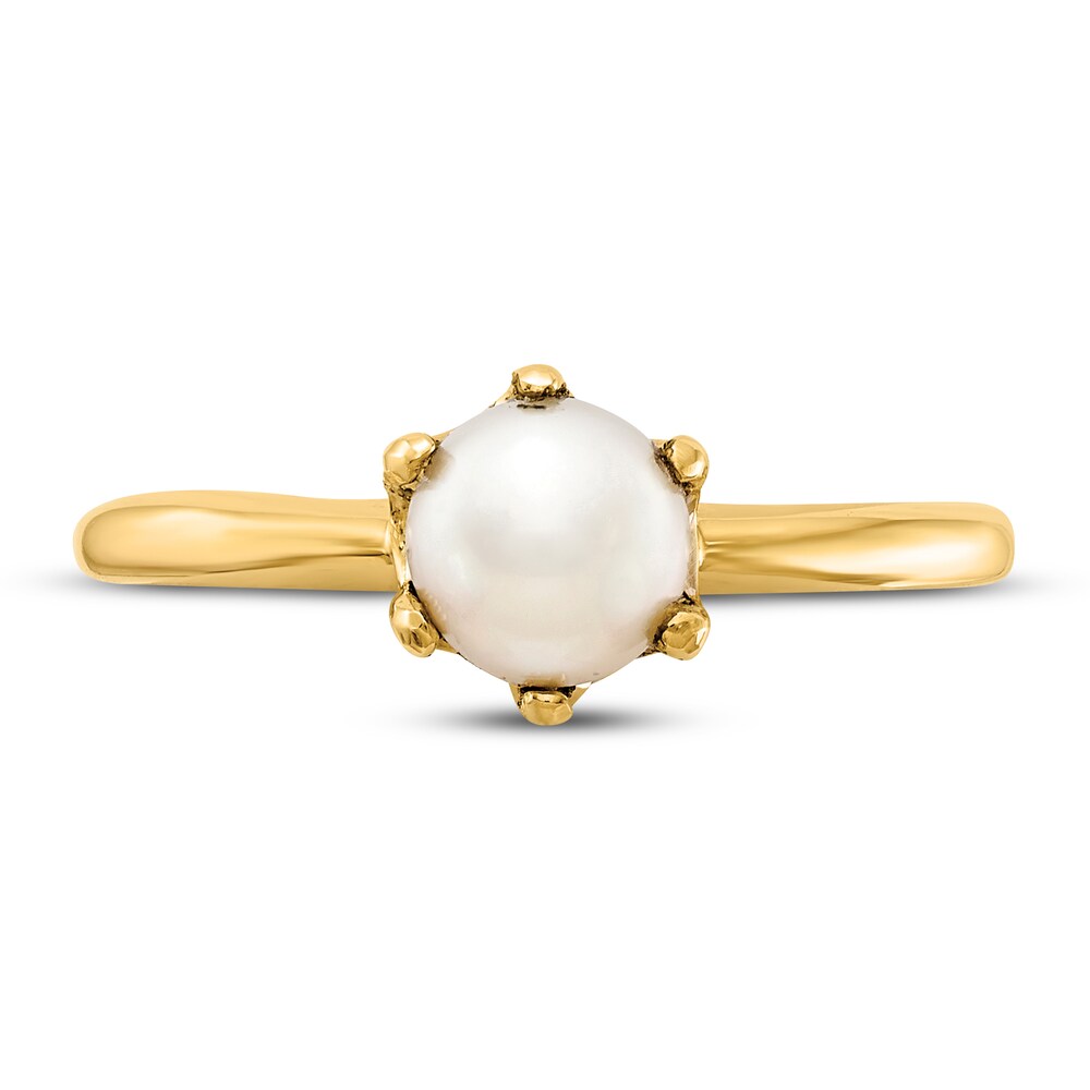 Cultured Freshwater Pearl Ring 14K Yellow Gold lwxmWvwC