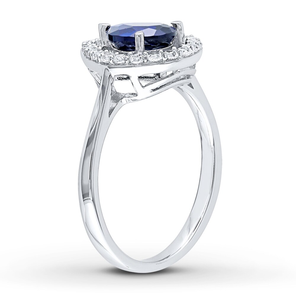 Lab-Created Sapphire Ring Sterling Silver m5d9oL0K