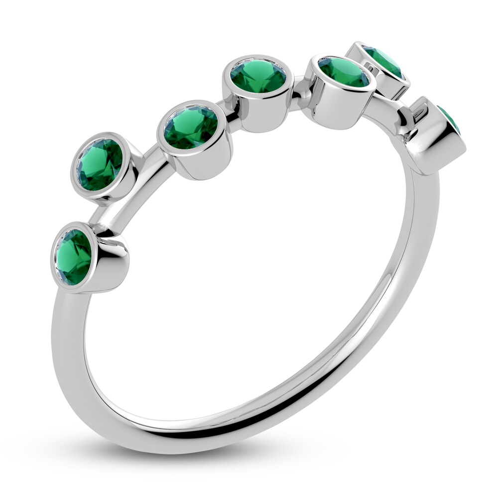 Juliette Maison Natural Emerald Ring 10K White Gold mBSxb2aw