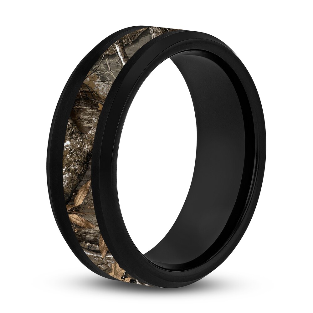 Camo Wedding Band Black Tungsten 8mm mJwTJP3k