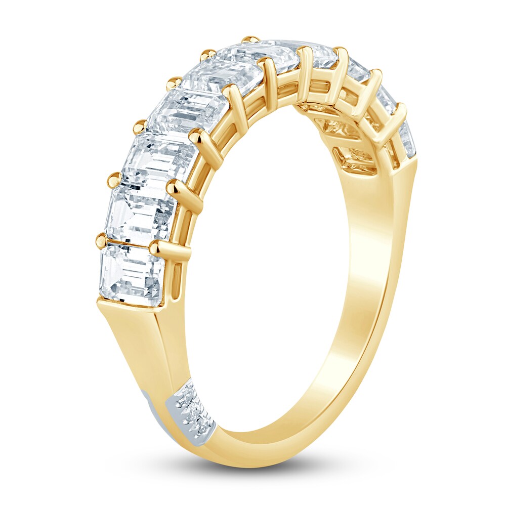 Pnina Tornai Lab-Created Diamond Anniversary Band 2 ct tw Emerald 14K Yellow Gold mTMknK21