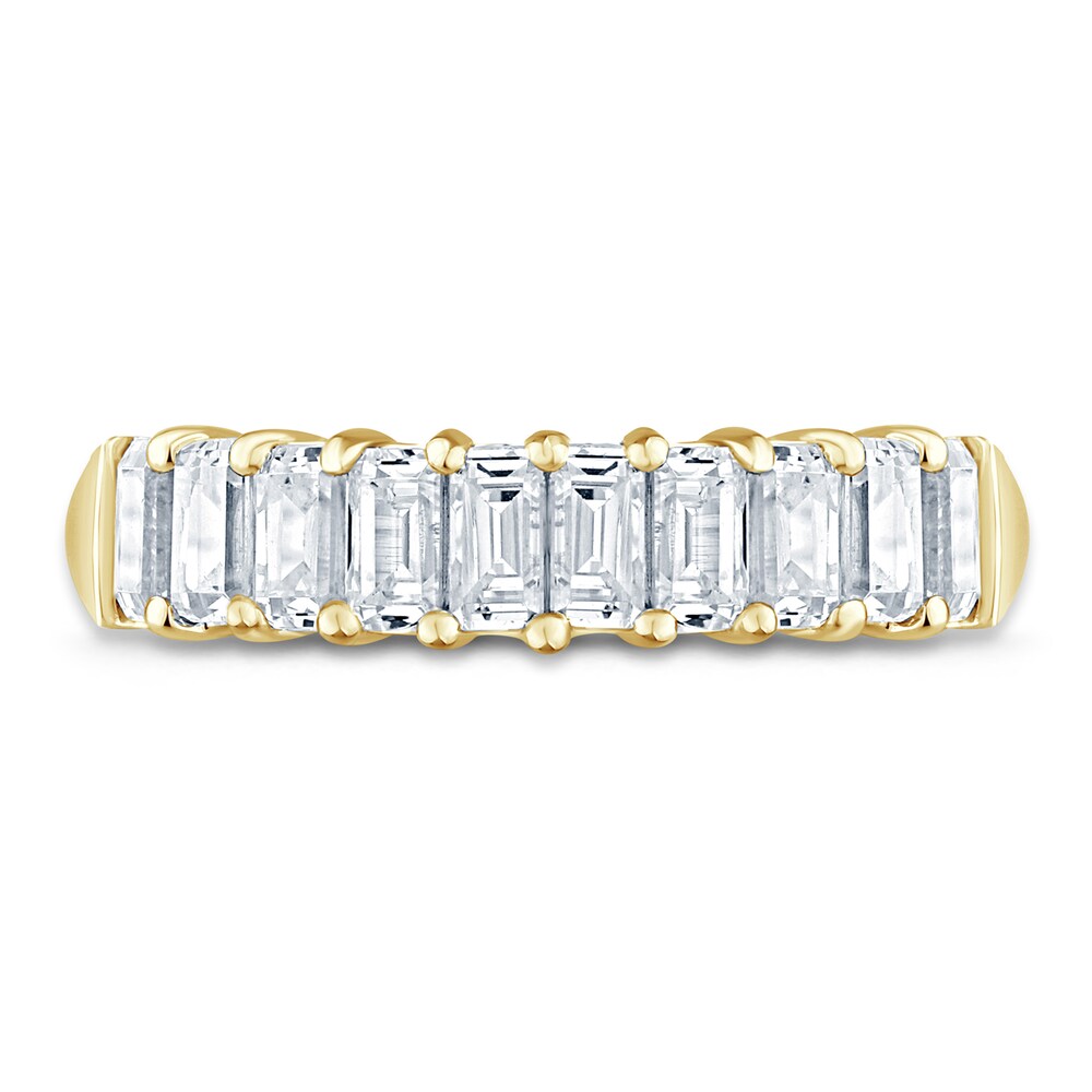 Pnina Tornai Lab-Created Diamond Anniversary Band 2 ct tw Emerald 14K Yellow Gold mTMknK21