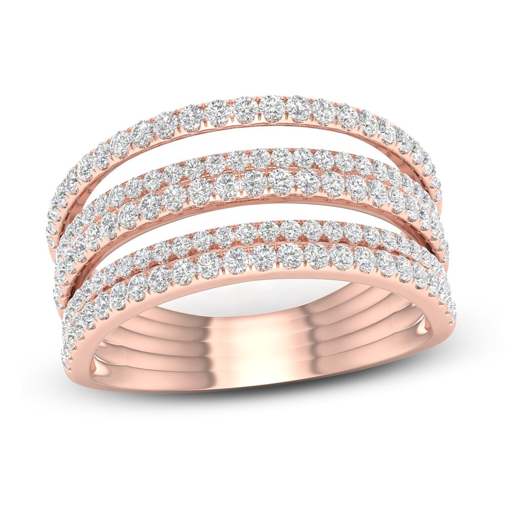 Diamond Ring 1 ct tw Round 10K Rose Gold mWDZgHZT