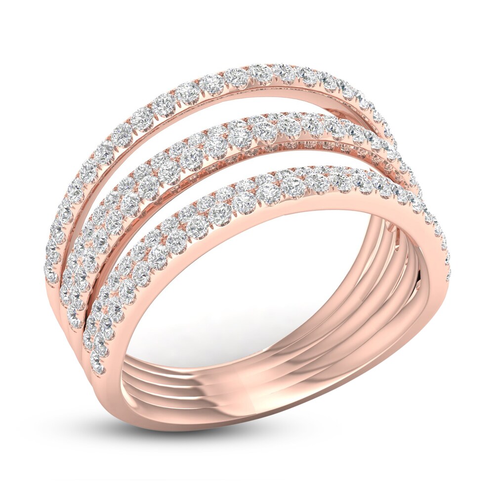 Diamond Ring 1 ct tw Round 10K Rose Gold mWDZgHZT