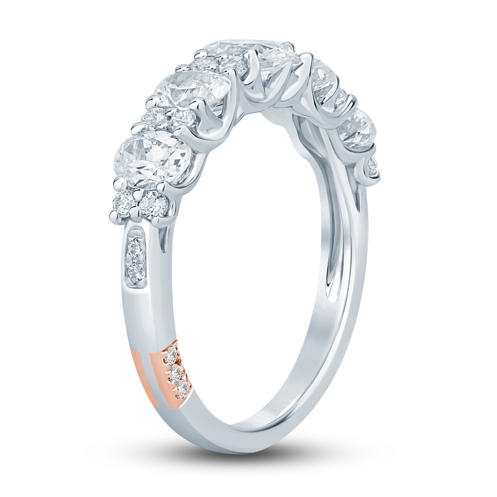 Pnina Tornai Lab-Created Diamond Anniversary Ring 1-1/2 ct tw Round/Oval 14K White Gold mYuZfuBc