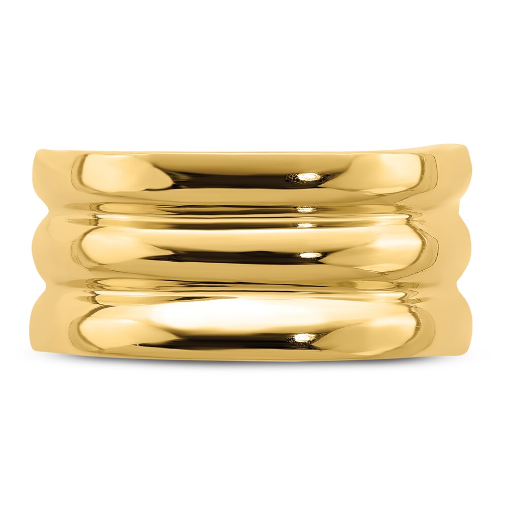 Polished Triple Ridge Ring 14K Yellow Gold mexH582H