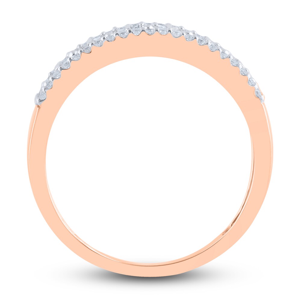 Diamond Bar Anniversary Band 1/2 ct tw Round 14K Rose Gold mzG9oRTL