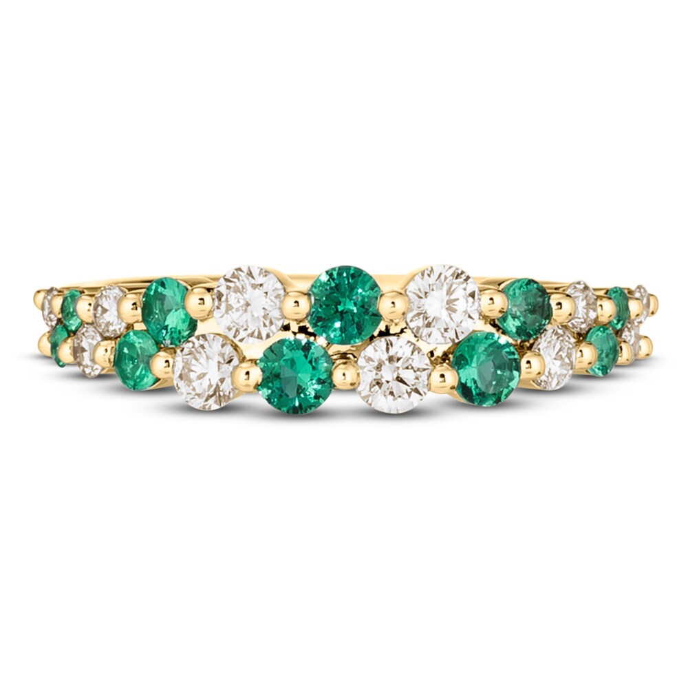 Le Vian Natural Emerald Ring 1/2 ct tw Diamonds 14K Honey Gold nAyAtbNW