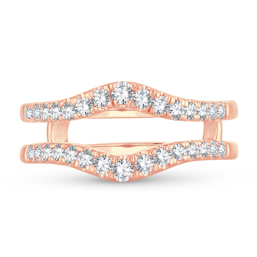 Diamond Enhancer Ring 1/2 ct tw Round 14K Rose Gold nG0vKlab