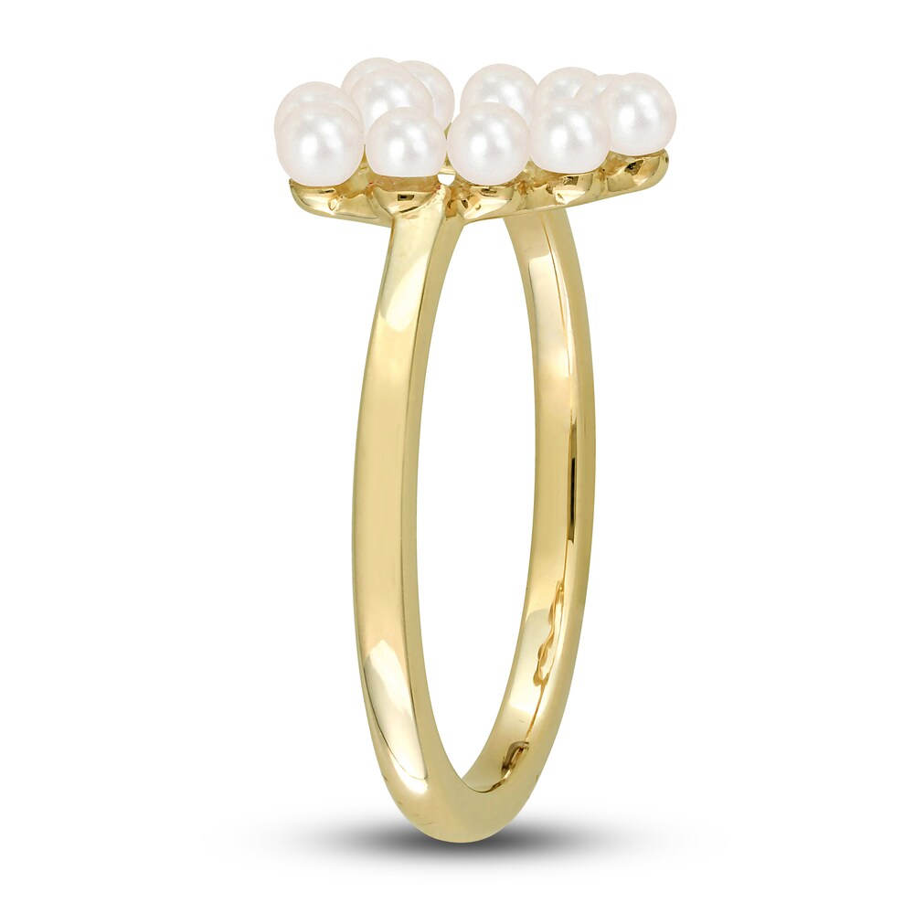 Cultured Freshwater Pearl Heart Ring 14K Yellow Gold nKkz4NoJ