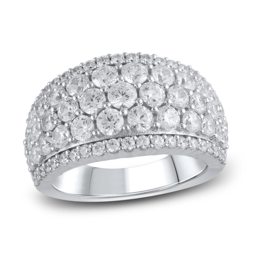 Lab-Created Diamond Anniversary Band 3 ct tw Round 14K White Gold niKlSqOk [niKlSqOk]