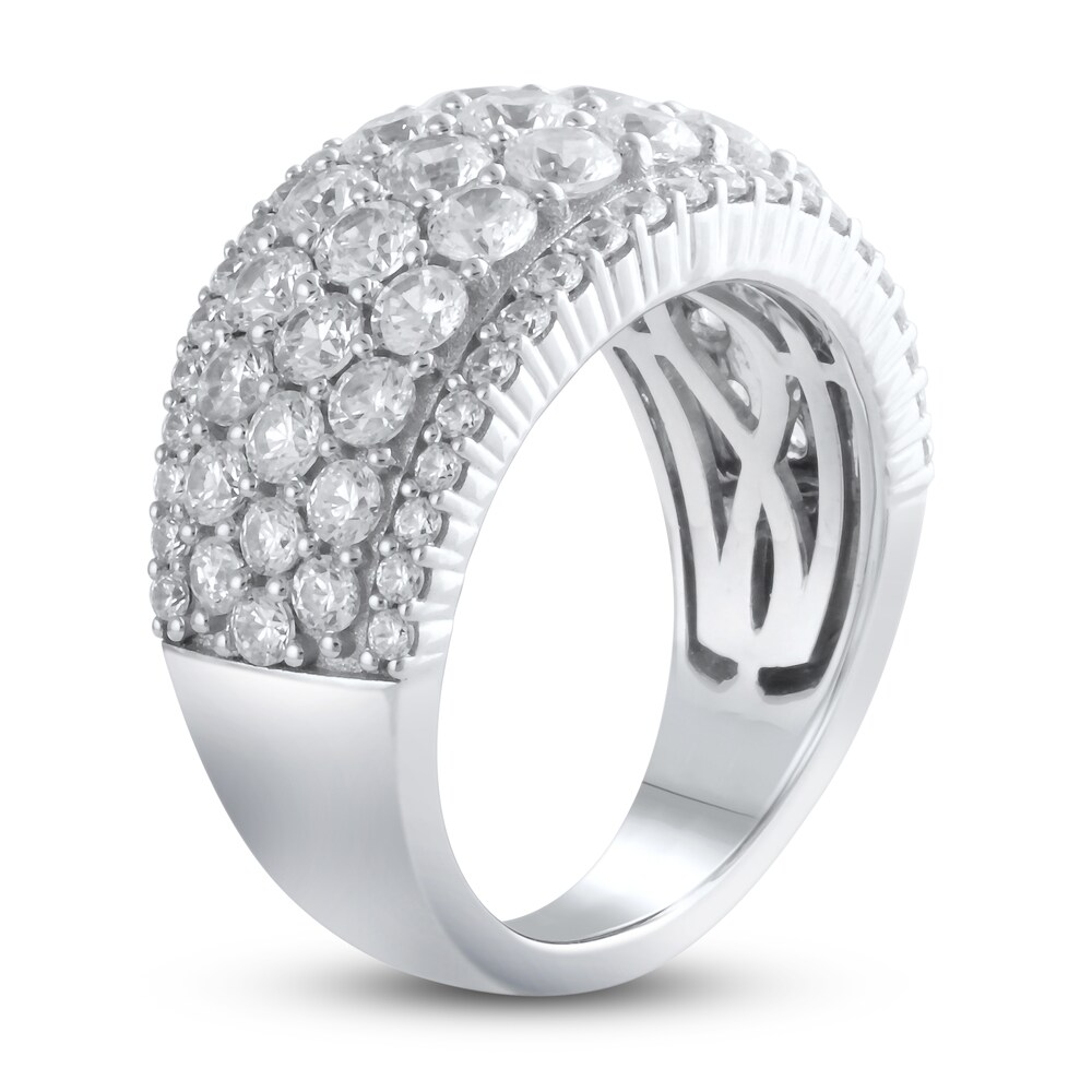 Lab-Created Diamond Anniversary Band 3 ct tw Round 14K White Gold niKlSqOk